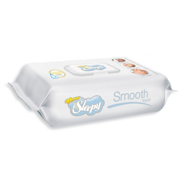 Mitrās salvetes New Sleepy. Paciņā 64 salvetes.