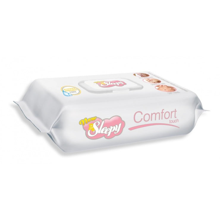 Mitrās salvetes New Sleepy. Paciņā 64 salvetes.