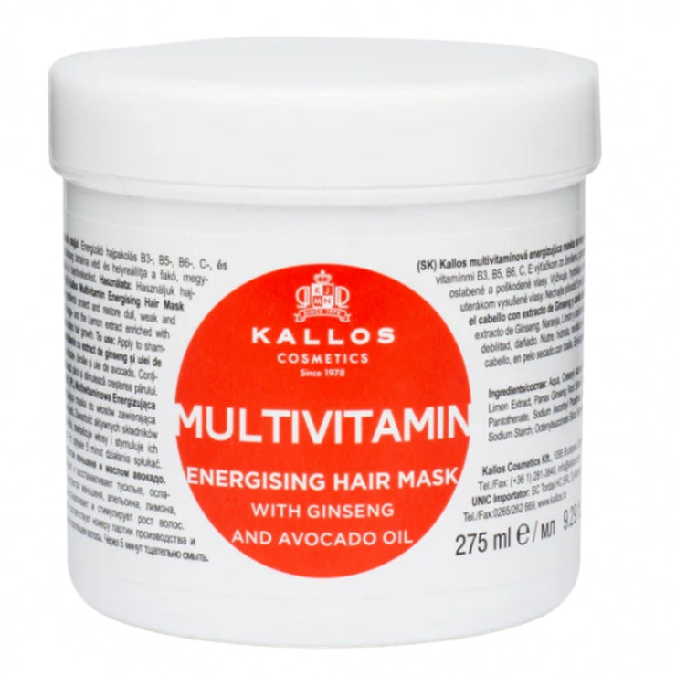 Kallos Cosmetics Multivitamin energising matu maska 275ml