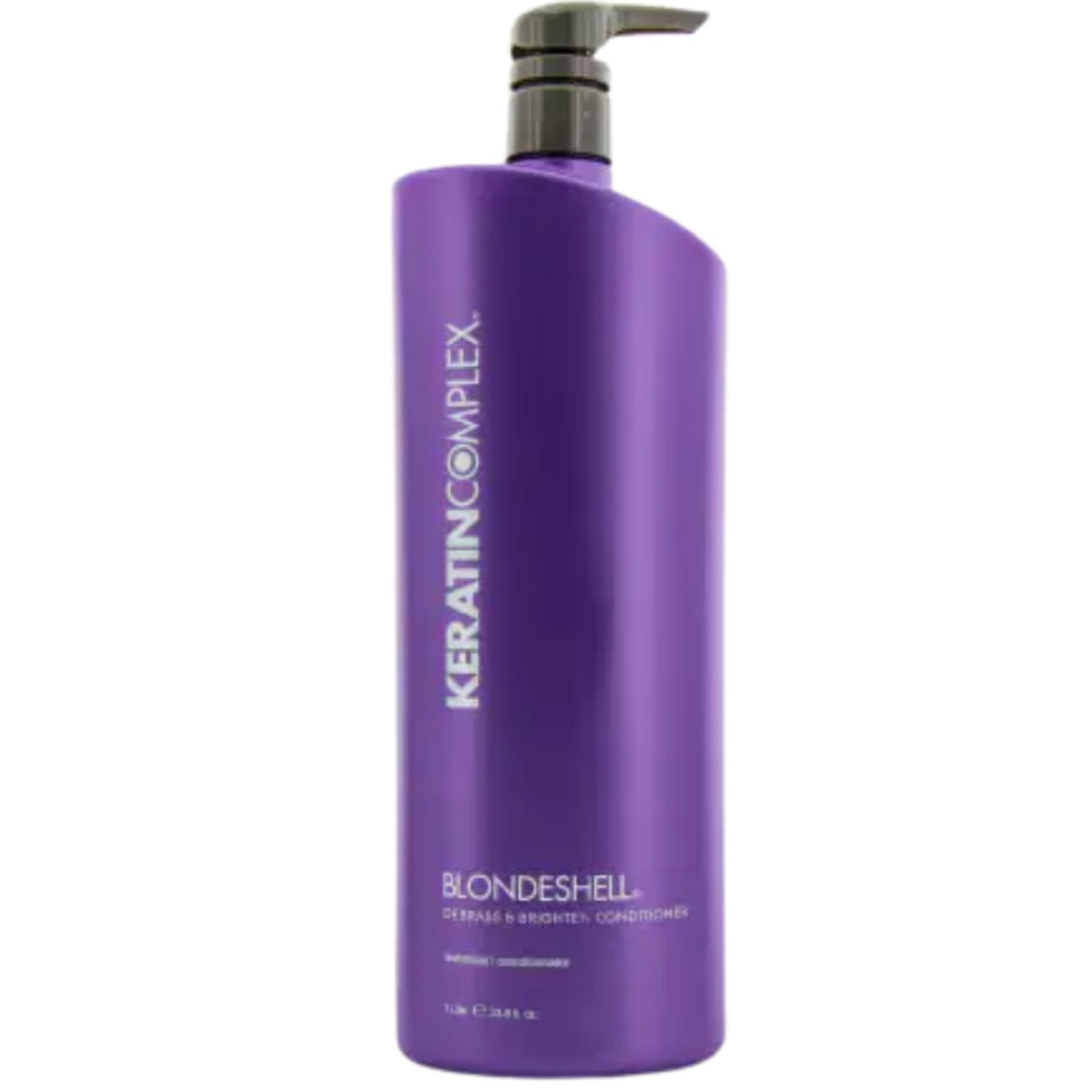 Keratin Complex matu šampūns Blondeshell Debrass &amp; Brighten 1l