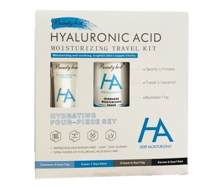 Komplekts ceļojumam - Beauty host Hyaluronic acid moisturizing travel kit