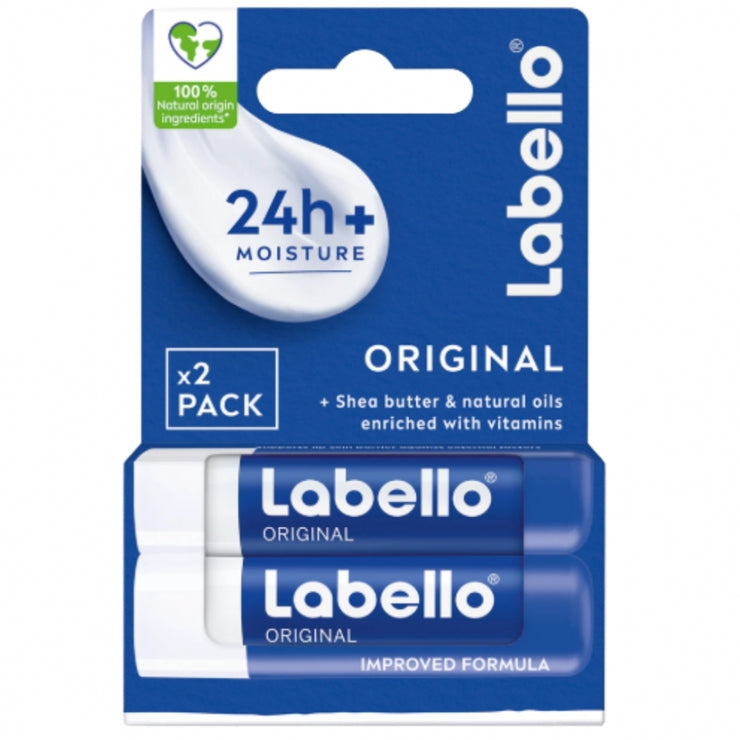 Labello Original Hydrating 24h lūpu balzams 2*4.8g