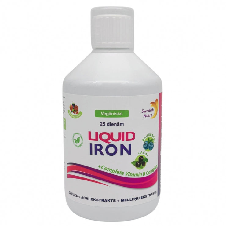 Swedish Nutra Liquid Iron 500ml